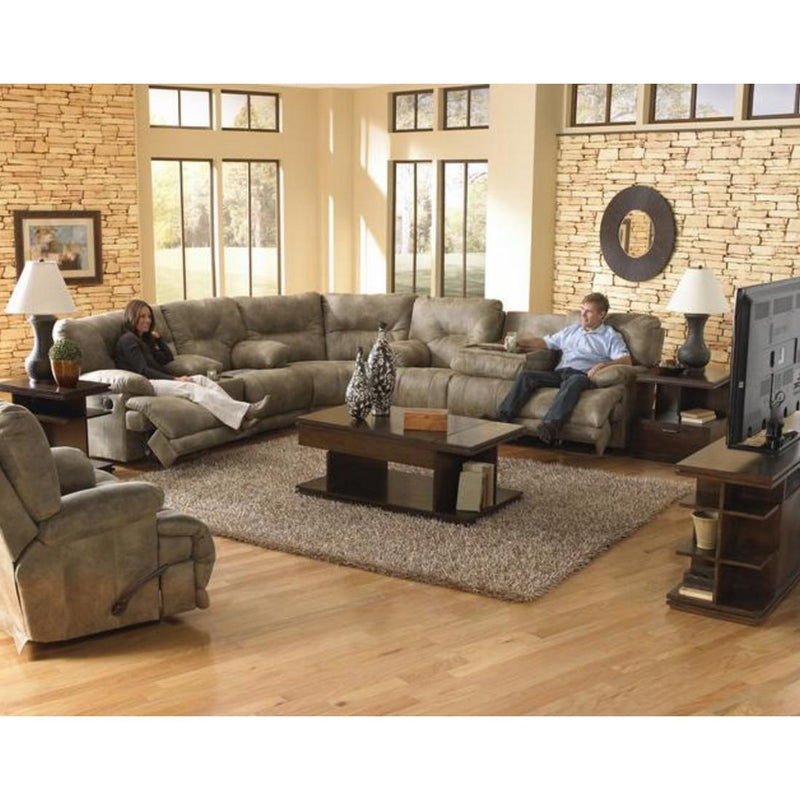 Catnapper Voyager Reclining Leather Look Fabric Loveseat 4389 1228-49/1328-49 IMAGE 7