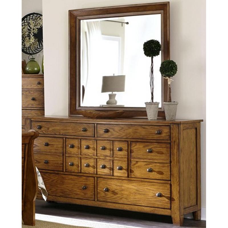 Liberty Furniture Industries Inc. Grandpa's Cabin Dresser Mirror 175-BR51 IMAGE 2