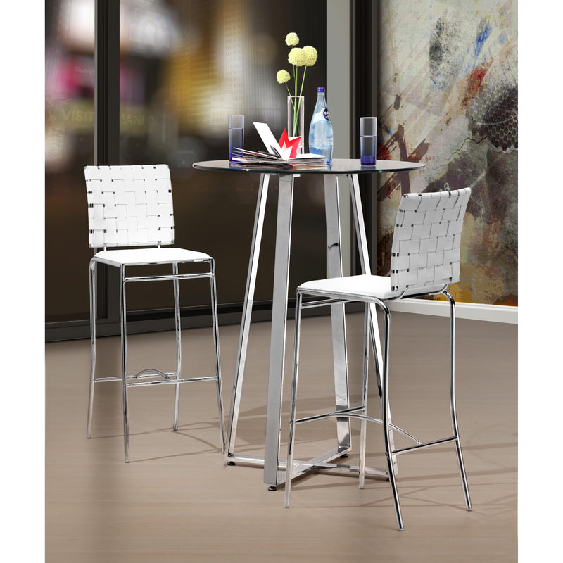 Zuo Criss Cross Counter Height Dining Chair 333071 IMAGE 8
