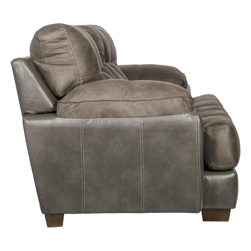 Jackson Furniture Drummond Stationary Fabric/Leather Look Sofa 429603 1152-18/1300-28 IMAGE 4