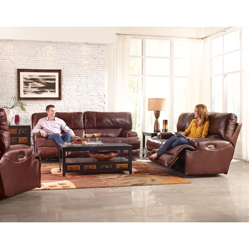 Catnapper Wembley Reclining Leather Loveseat 4589 1283-19/3083-19 IMAGE 4