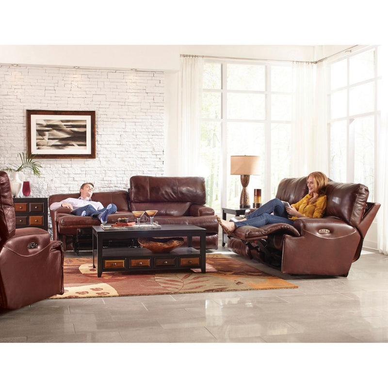 Catnapper Wembley Reclining Leather Loveseat 4589 1283-19/3083-19 IMAGE 5