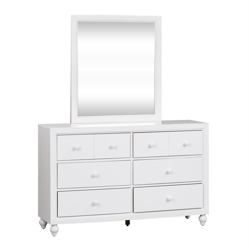 Liberty Furniture Industries Inc. Cottage View 6-Drawer Kids Dresser with Mirror 523-YBR-DM IMAGE 2