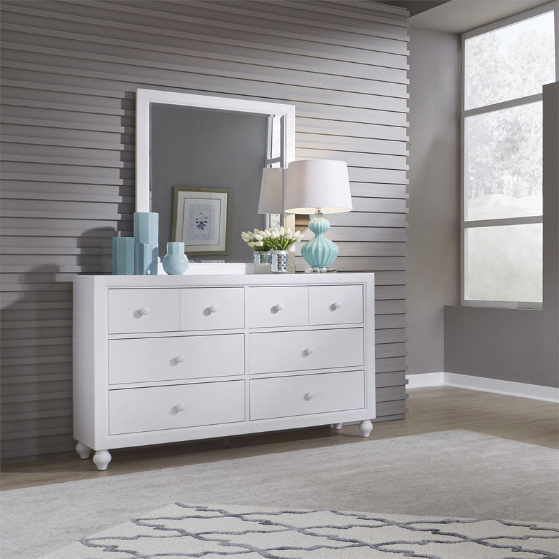 Liberty Furniture Industries Inc. Cottage View 6-Drawer Kids Dresser with Mirror 523-YBR-DM IMAGE 7