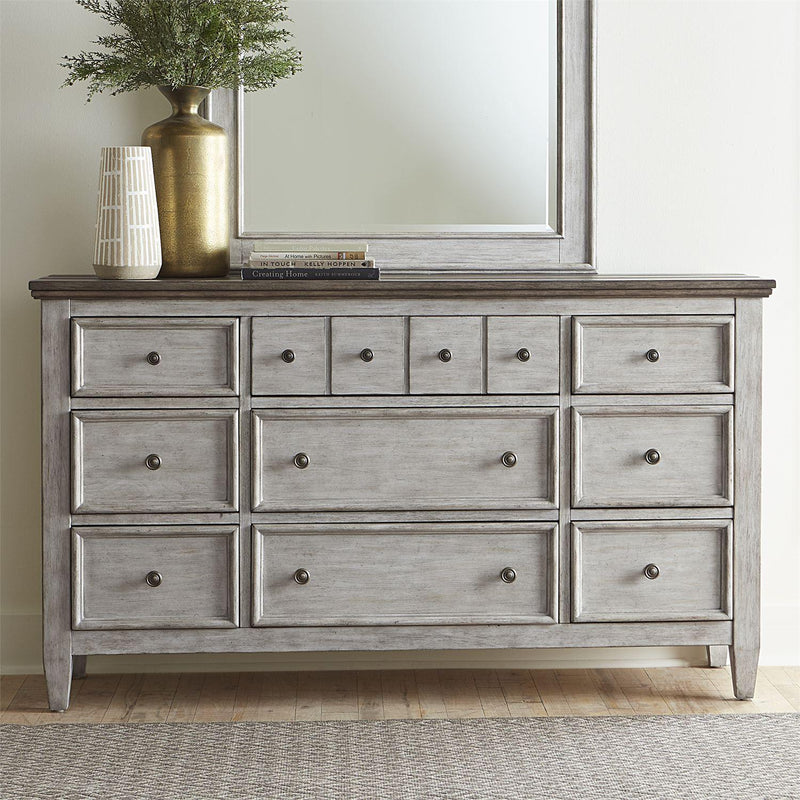 Liberty Furniture Industries Inc. Heartland 9-Drawer Dresser with Mirror 824-BR-DM IMAGE 6