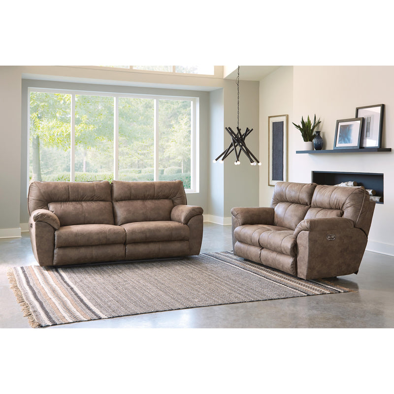 Catnapper Hollins Power Reclining Leather Look Loveseat 62652 1429-49 IMAGE 4