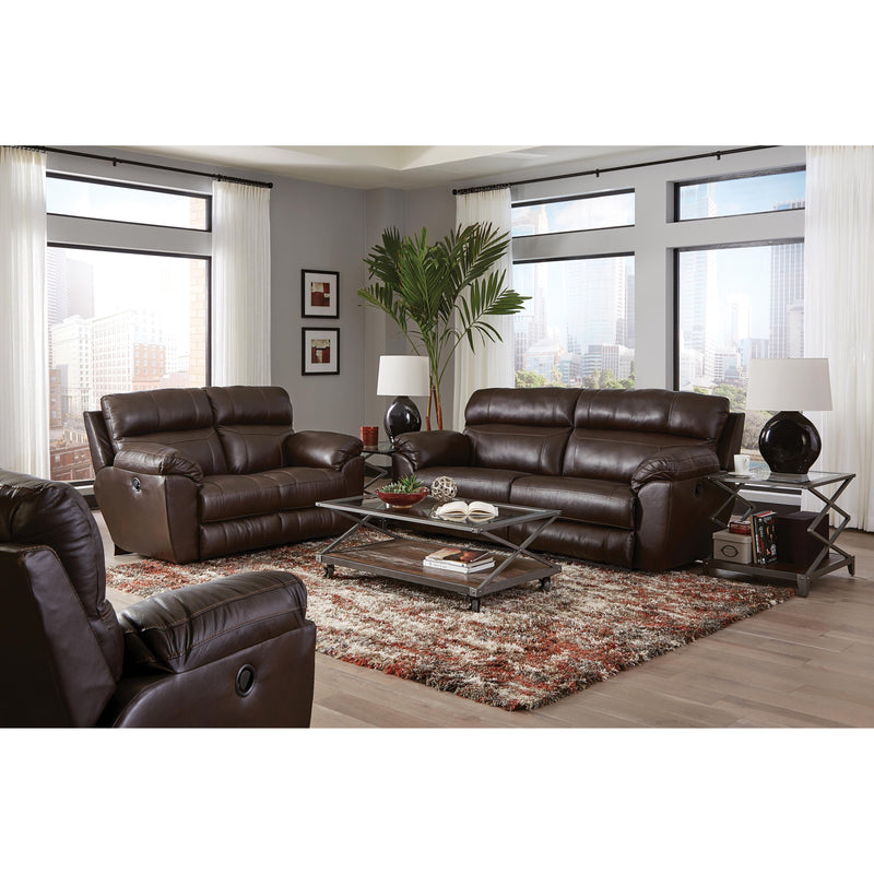 Catnapper Costa Power Reclining Leather Match Loveseat 64072 1273-89/3073-89 IMAGE 3