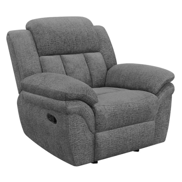 Coaster Furniture Bahrain Glider Fabric Recliner with Wall Recline 609543 IMAGE 1