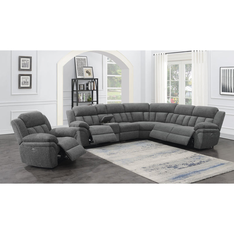 Coaster Furniture Bahrain Power Glider Fabric Recliner with Wall Recline 609543P IMAGE 7