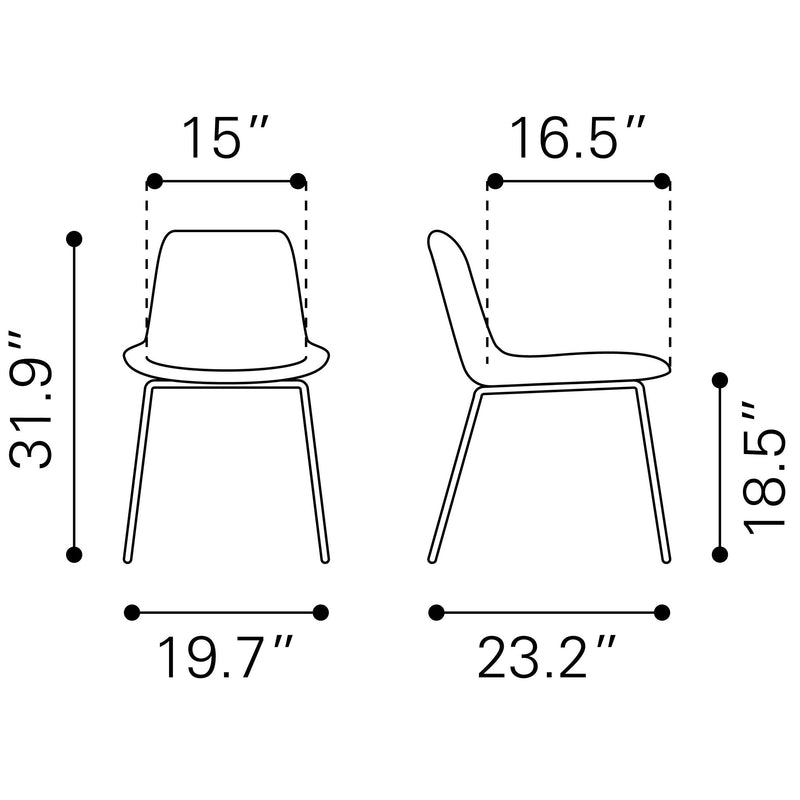 Zuo Byron Dining Chair 101779 IMAGE 10