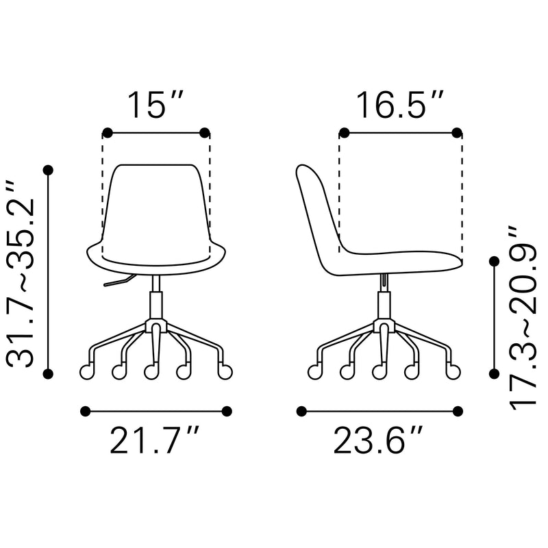 Zuo Office Chairs Office Chairs 101781 IMAGE 10