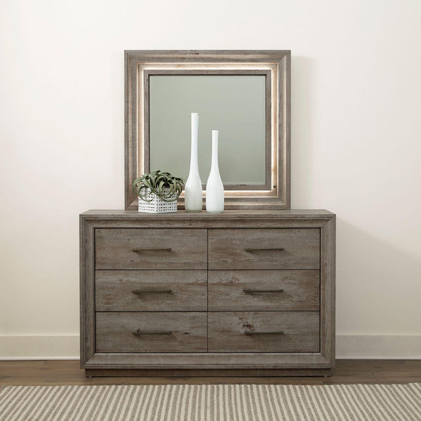 Liberty Furniture Industries Inc. Horizons 6-Drawer Dresser with Mirror 272-BR-DM IMAGE 1