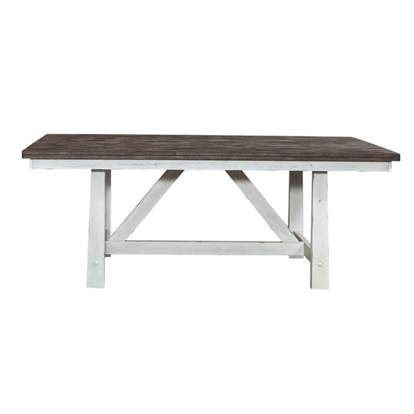 Liberty Furniture Industries Inc. Farmhouse Dining Table with Trestle Base 139WH-T4078 IMAGE 1