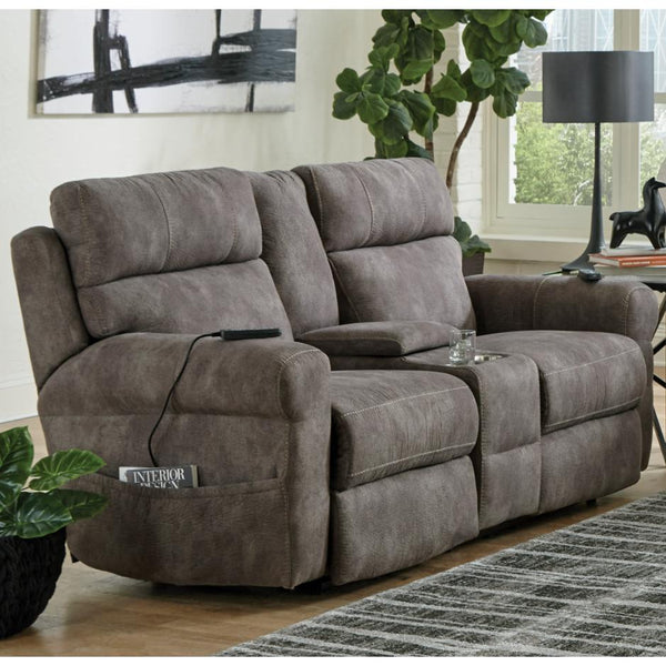Catnapper Tranquility Power Reclining Fabric Loveseat 63019 1301-28-1302-28 IMAGE 1