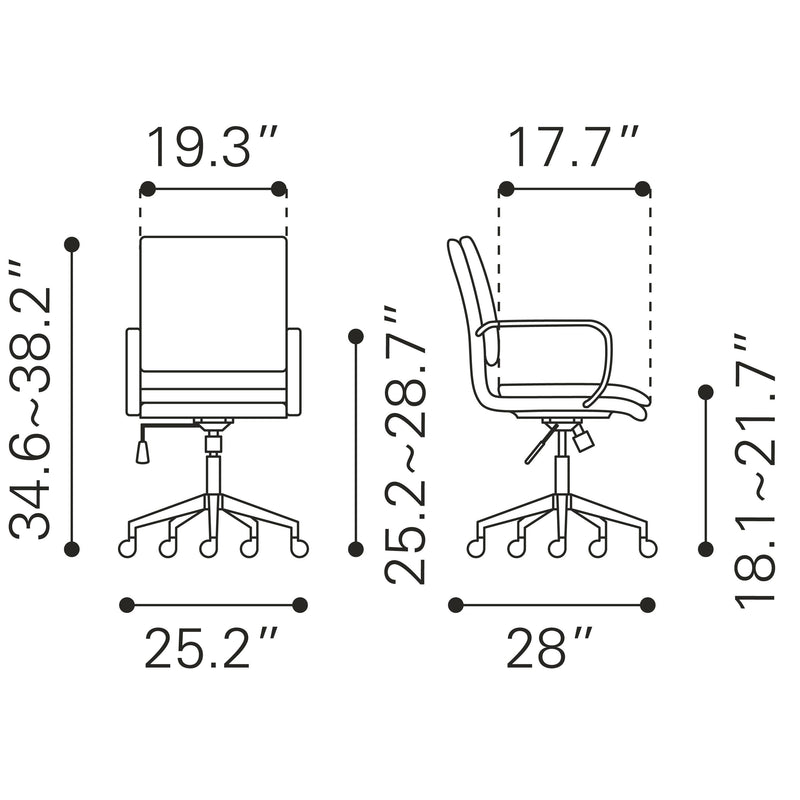 Zuo Office Chairs Office Chairs 109005 IMAGE 11