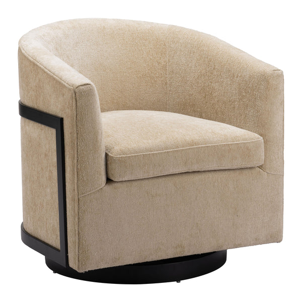 Zuo Hanko Swivel Fabric Chair 110009 IMAGE 1