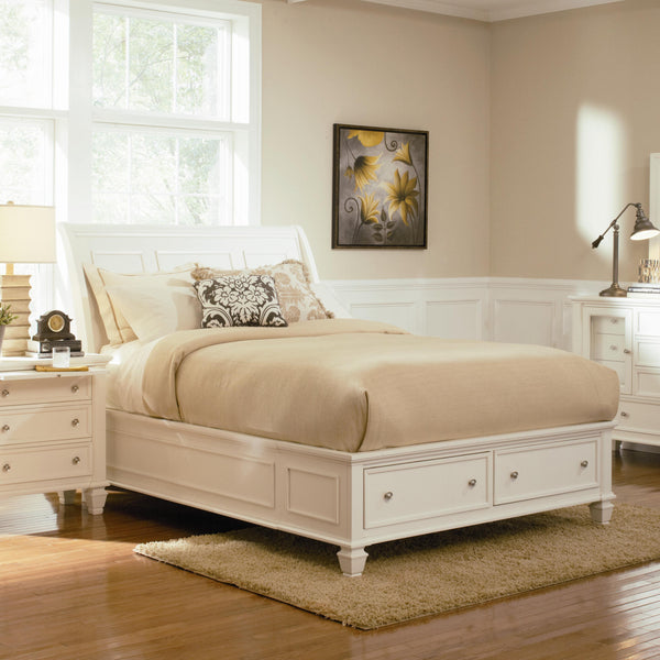 Coaster Furniture Sandy Beach Queen Sleigh Bed with Storage 201309Q IMAGE 1