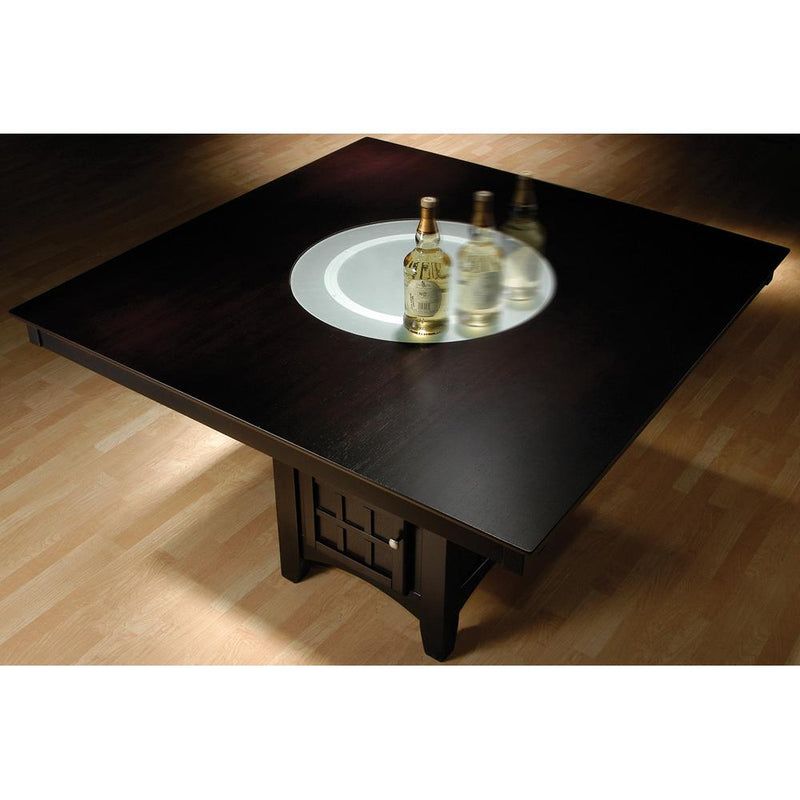 Coaster Furniture Square Clanton Counter Height Dining Table with Pedestal Base 100438 IMAGE 1