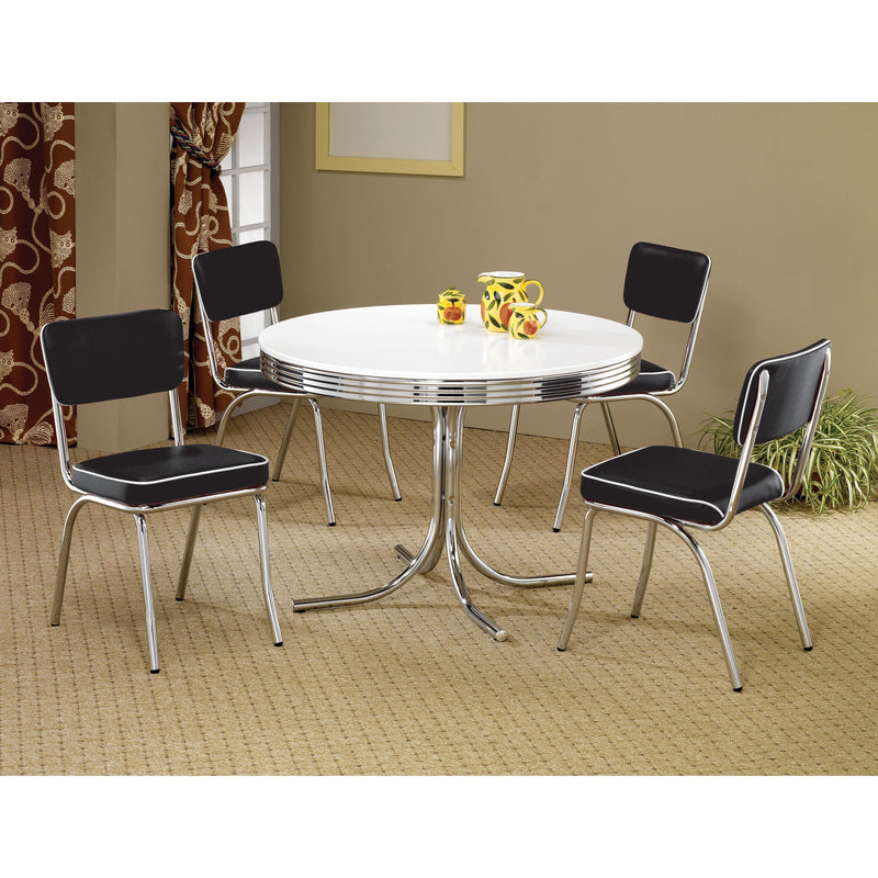 Coaster Furniture Round Cleveland Dining Table with Pedestal Base 2388 IMAGE 2