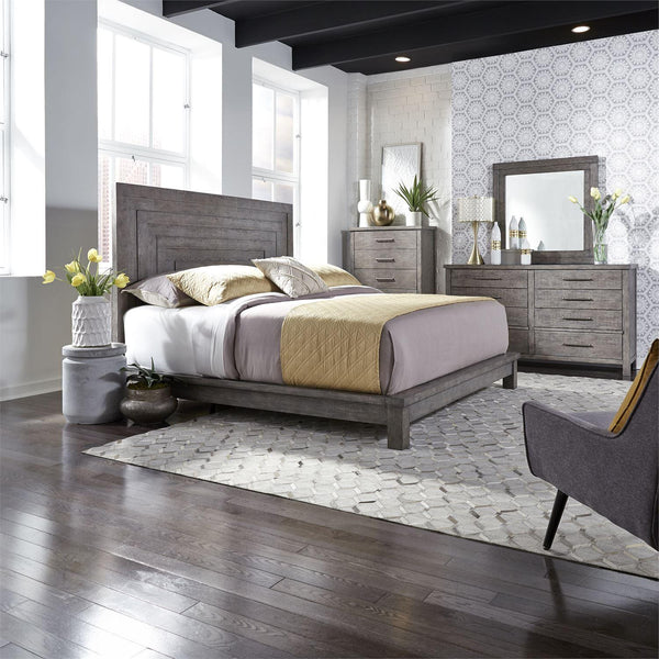 Liberty Furniture Industries Inc. Modern Farmhouse 406-BR-QPLDMC 6 pc Queen Platform Bedroom Set IMAGE 1