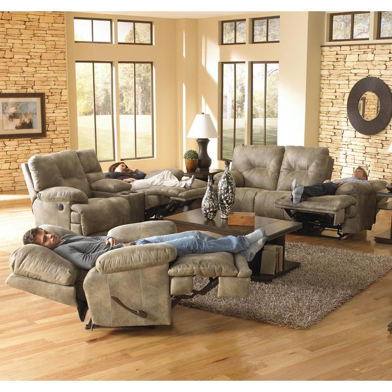 Catnapper Voyager Power Reclining Leather Look Fabric Loveseat 64389 1228-49/1328-49 IMAGE 4
