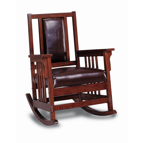 Coaster Furniture Leatherette Rocking Chair 600058 IMAGE 1