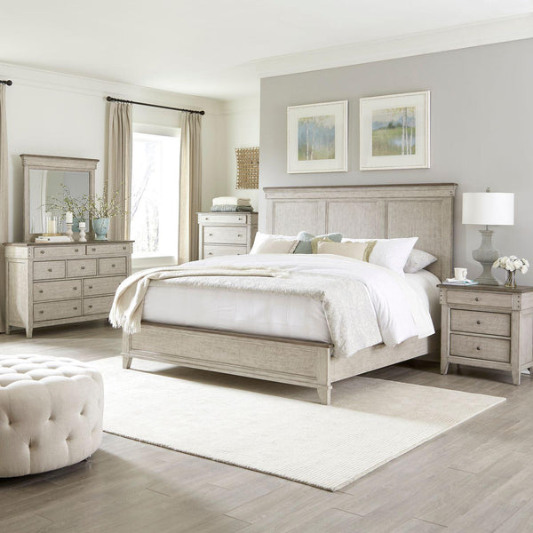 Liberty Furniture Industries Inc. Ivy Hollow 457-BR-KPBDMCN 7 pc King Panel Bedroom Set IMAGE 1