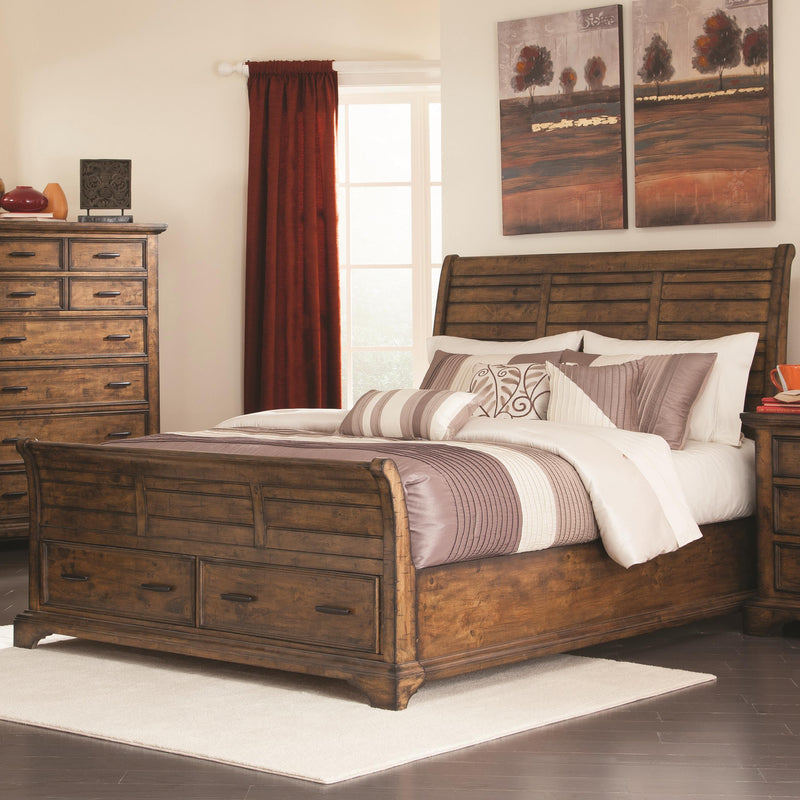 Coaster Furniture Elk Grove King Sleigh Bed with Storage 203891KE IMAGE 1