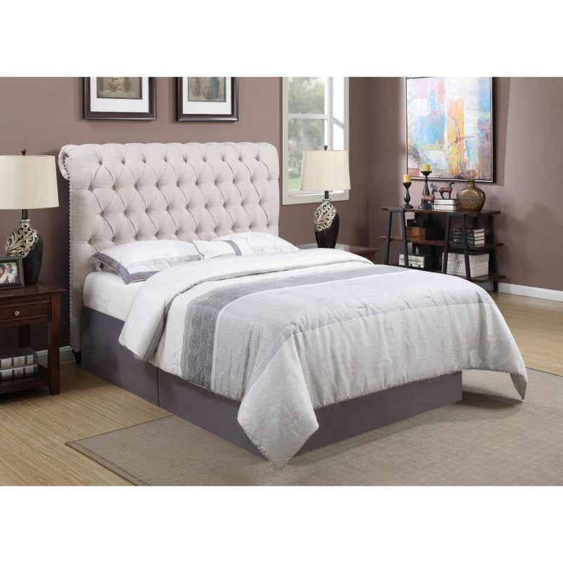 Coaster Furniture Devon King Upholstered Platform Bed 300525KE IMAGE 5