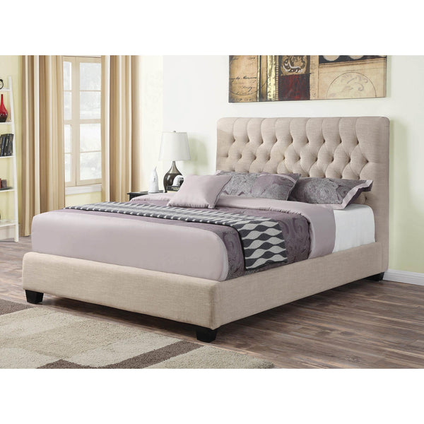 Coaster Furniture Chloe King Upholstered Platform Bed 300007KE IMAGE 1