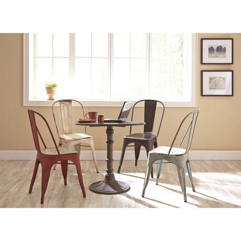 Coaster Furniture Round Oswego Dining Table with Pedestal Base 100063 IMAGE 2