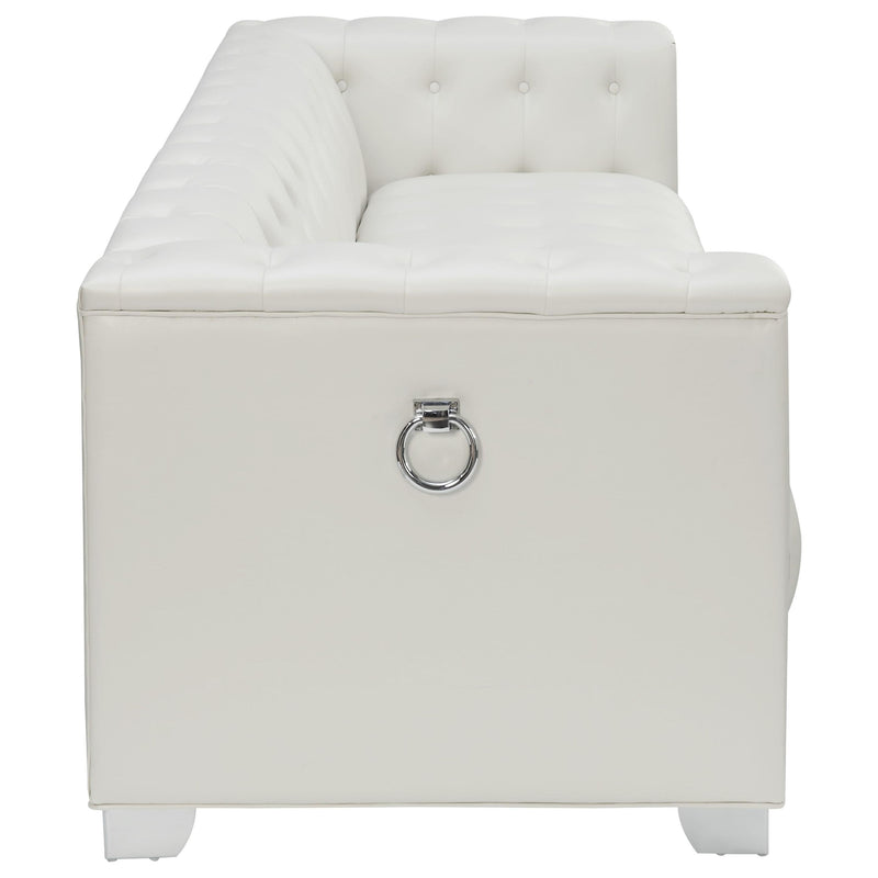 Coaster Furniture Chaviano Stationary Leatherette Sofa 505391 IMAGE 4
