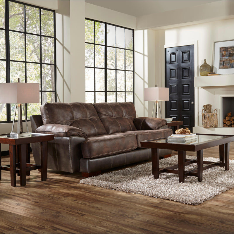Jackson Furniture Drummond Stationary Leather Look Fabric Sofa 4296-03 1152-89/1300-89 IMAGE 2
