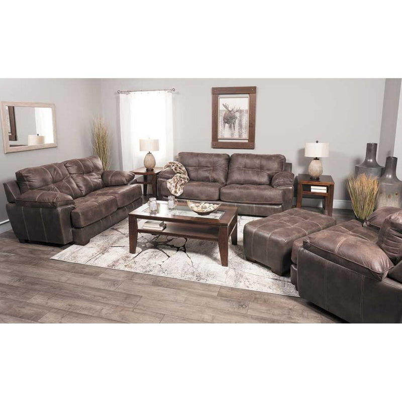 Jackson Furniture Drummond Stationary Leather Look Fabric Sofa 4296-03 1152-89/1300-89 IMAGE 5