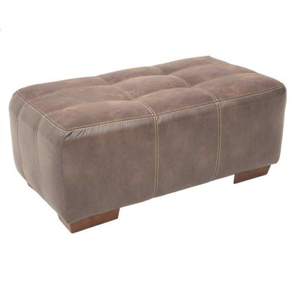 Jackson Furniture Drummond Fabric and Leather Look Ottoman 4296-10 1152-89/1300-89 IMAGE 1