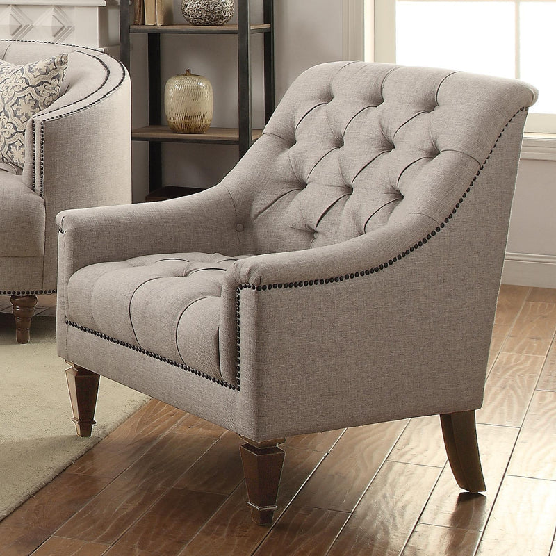 Coaster Furniture Avonlea Stationary Fabric Chair 505643 IMAGE 5