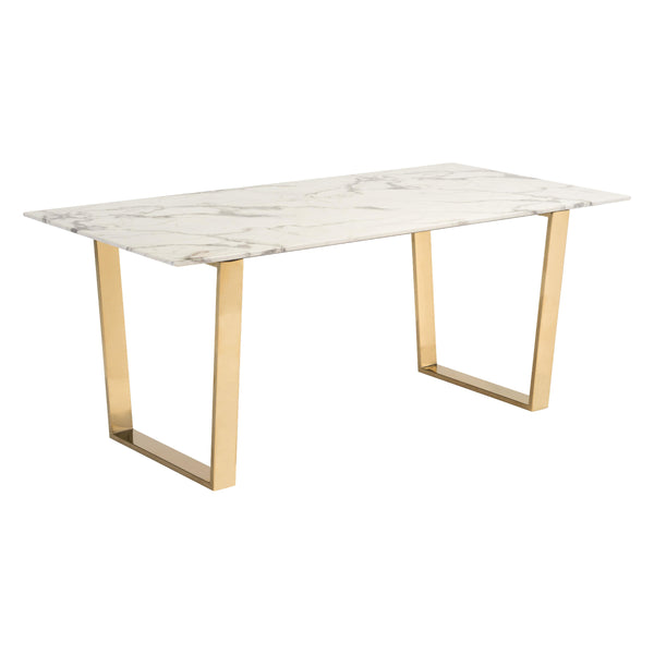 Zuo Atlas Dining Table with Faux Marble Top 100652 IMAGE 1