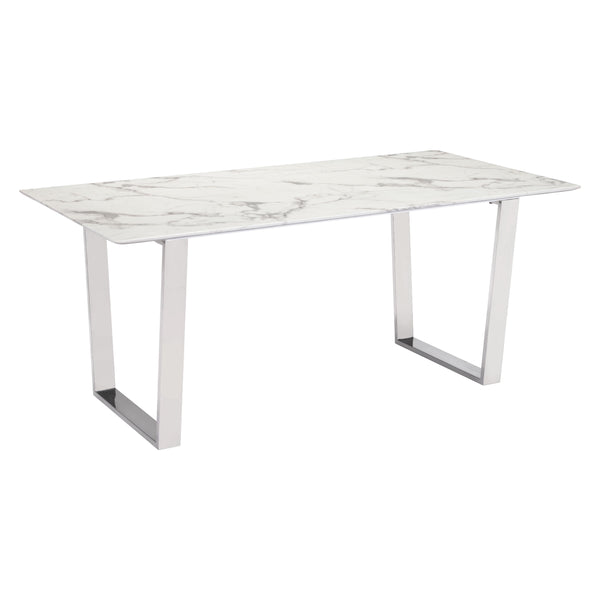 Zuo Atlas Dining Table with Faux Marble Top 100707 IMAGE 1