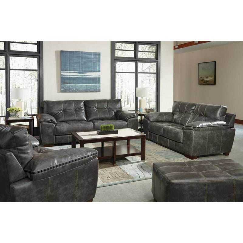 Jackson Furniture Hudson Stationary Faux Leather Loveseat 4396-02 1152-78/1252-78 IMAGE 2