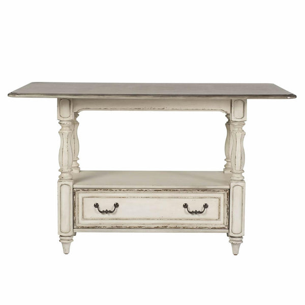 Liberty Furniture Industries Inc. Square Magnolia Manor Counter Height Dining Table with Pedestal Base 244-GT3660 IMAGE 1