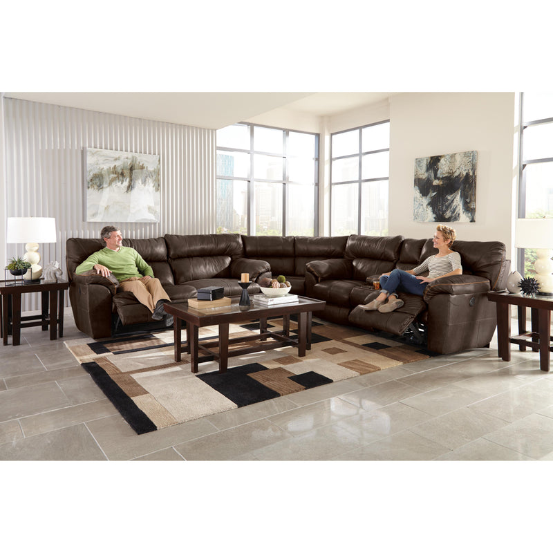 Catnapper Milan Power Reclining Leather Sofa 64341 1283-09/3083-09 IMAGE 2