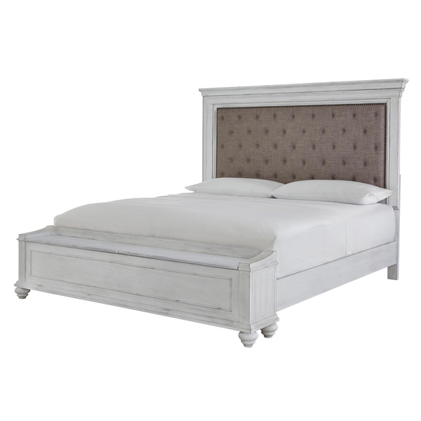 Benchcraft Kanwyn King Upholstered Panel Bed with Storage B777-158/B777-56S/B777-97 IMAGE 1