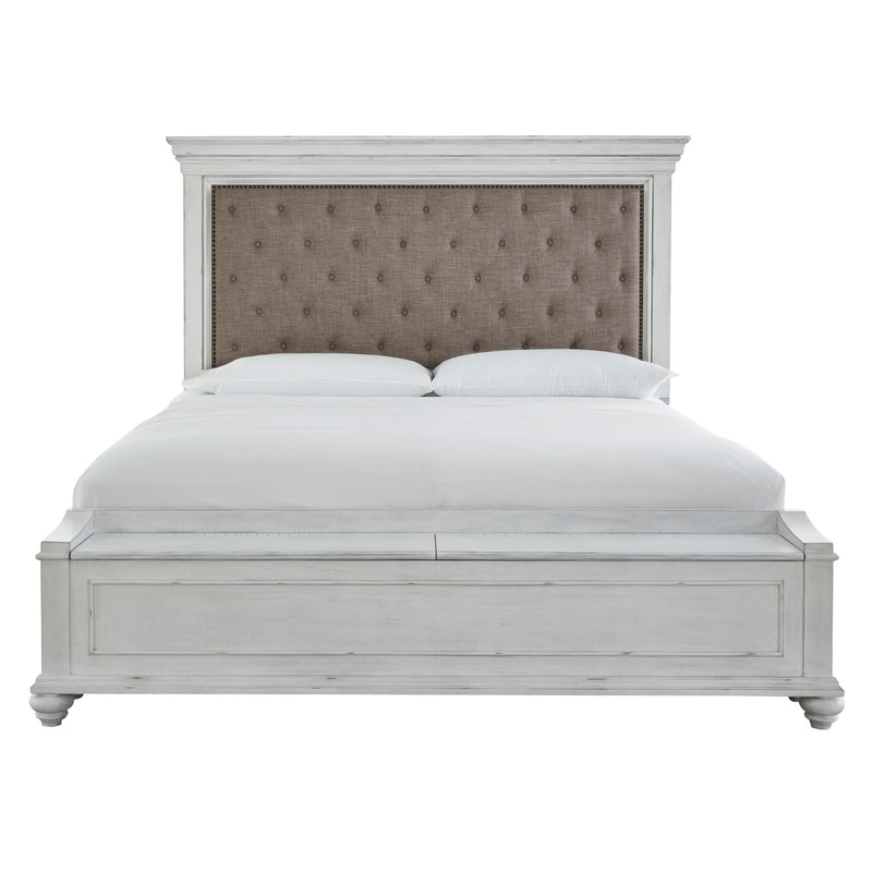 Benchcraft Kanwyn King Upholstered Panel Bed with Storage B777-158/B777-56S/B777-97 IMAGE 2