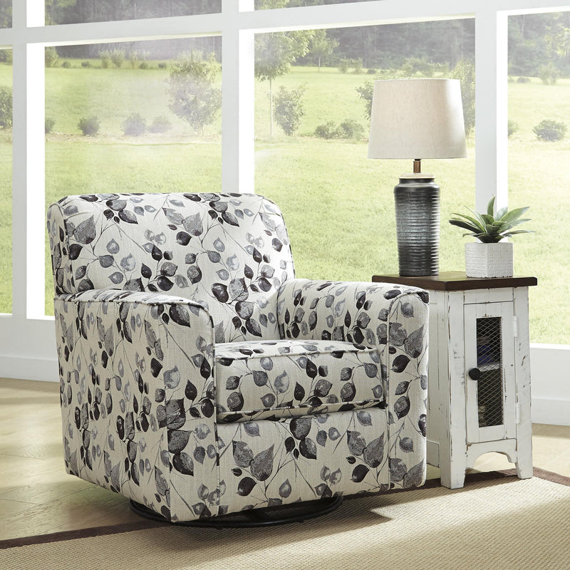 Benchcraft Abney Swivel Fabric Accent Chair 4970142 IMAGE 2