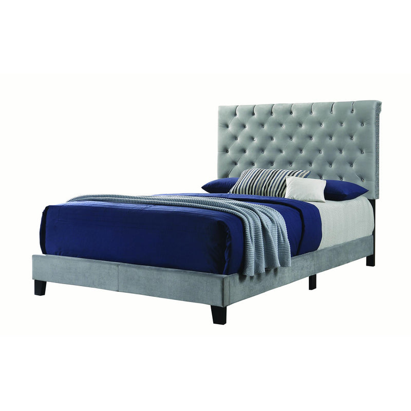 Coaster Furniture Warner Queen Upholstered Platform Bed 310042Q IMAGE 1