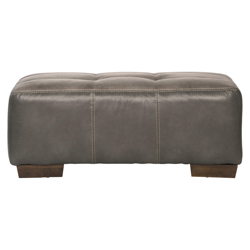 Jackson Furniture Drummond Fabric/Leather Look Ottoman 429610 1152-18/1300-28 IMAGE 2
