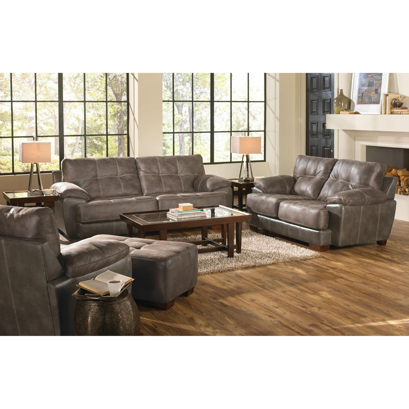 Jackson Furniture Drummond Fabric/Leather Look Ottoman 429610 1152-18/1300-28 IMAGE 5