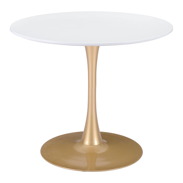 Zuo Round Opus Dining Table with Pedestal Base 101568 IMAGE 1