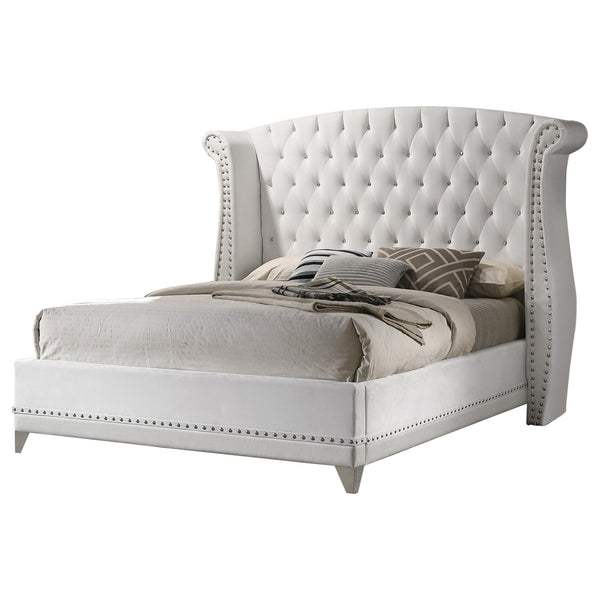 Coaster Furniture Barzini Queen Upholstered Platform Bed 300843Q IMAGE 1