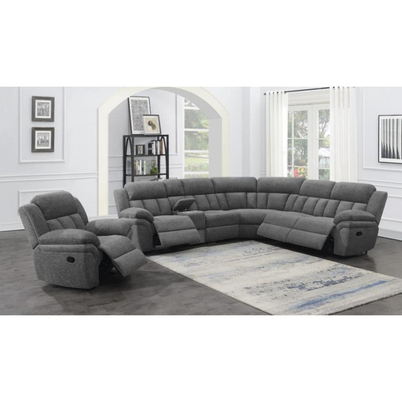 Coaster Furniture Bahrain Glider Fabric Recliner with Wall Recline 609543 IMAGE 12